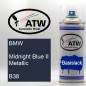 Preview: BMW, Midnight Blue II Metallic, B38: 400ml Sprühdose, von ATW Autoteile West.